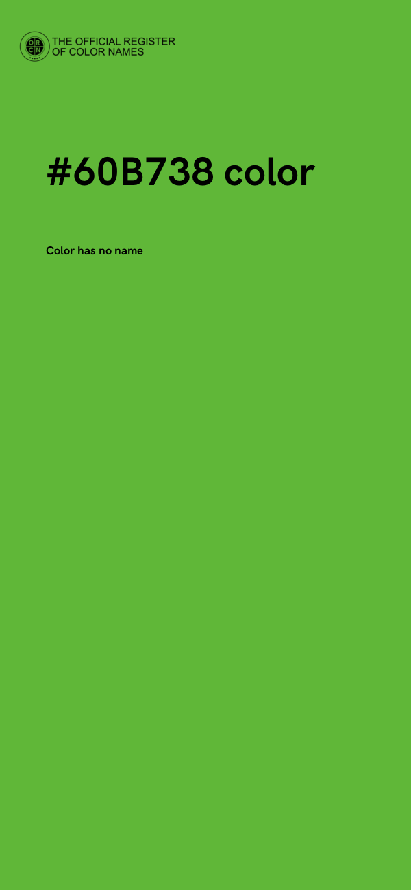 #60B738 color image
