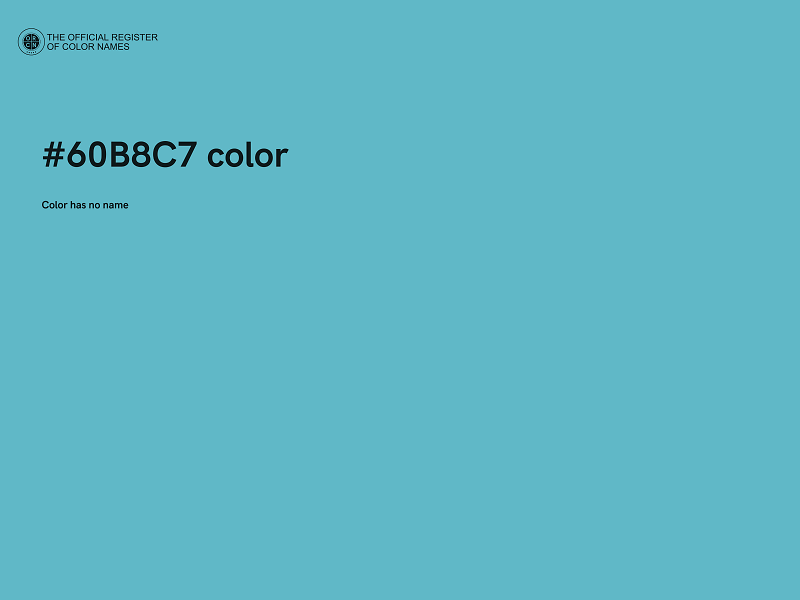 #60B8C7 color image