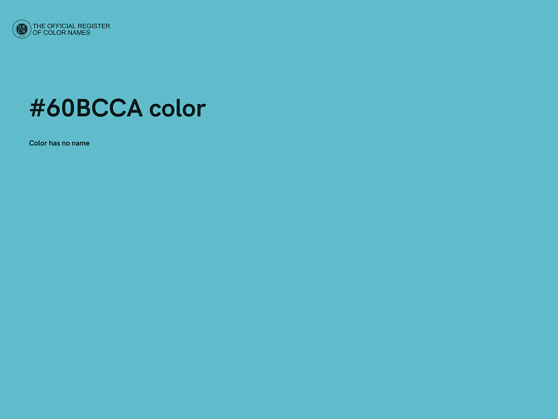 #60BCCA color image