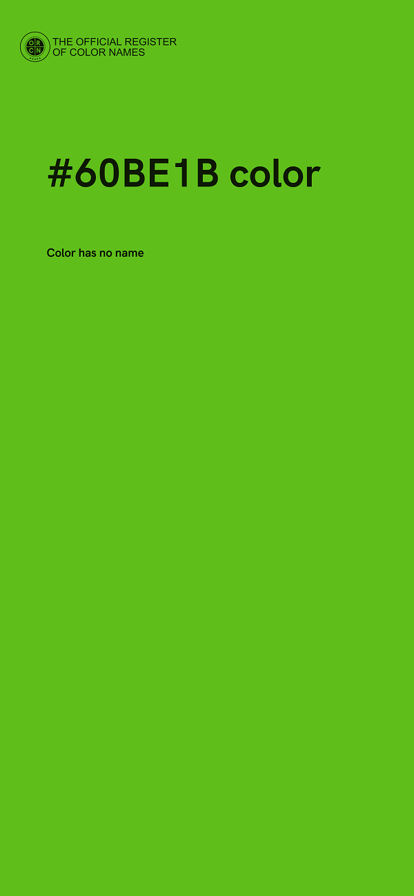 #60BE1B color image