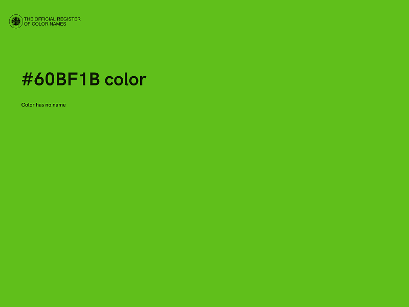 #60BF1B color image