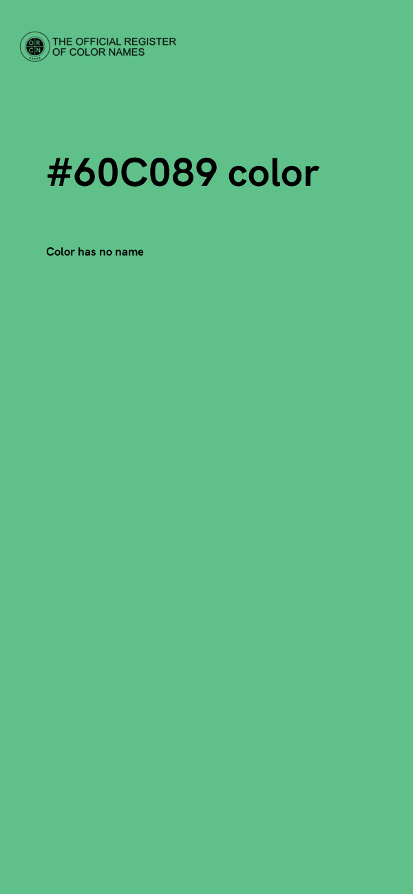 #60C089 color image