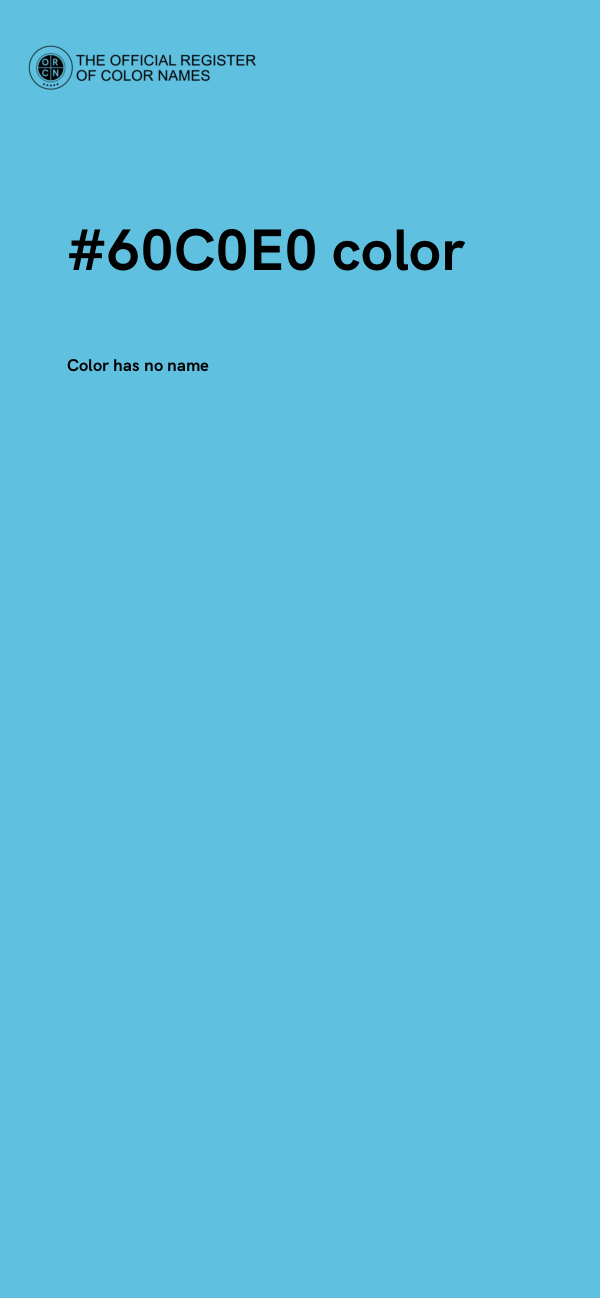 #60C0E0 color image