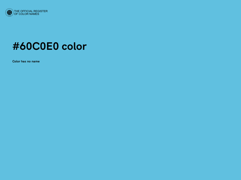 #60C0E0 color image