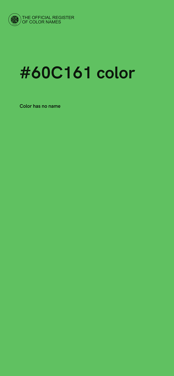 #60C161 color image