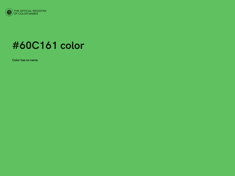 #60C161 color image