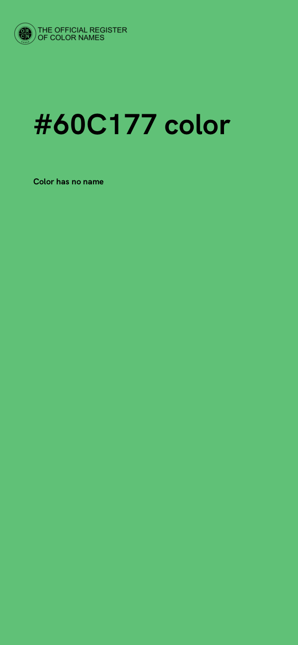 #60C177 color image