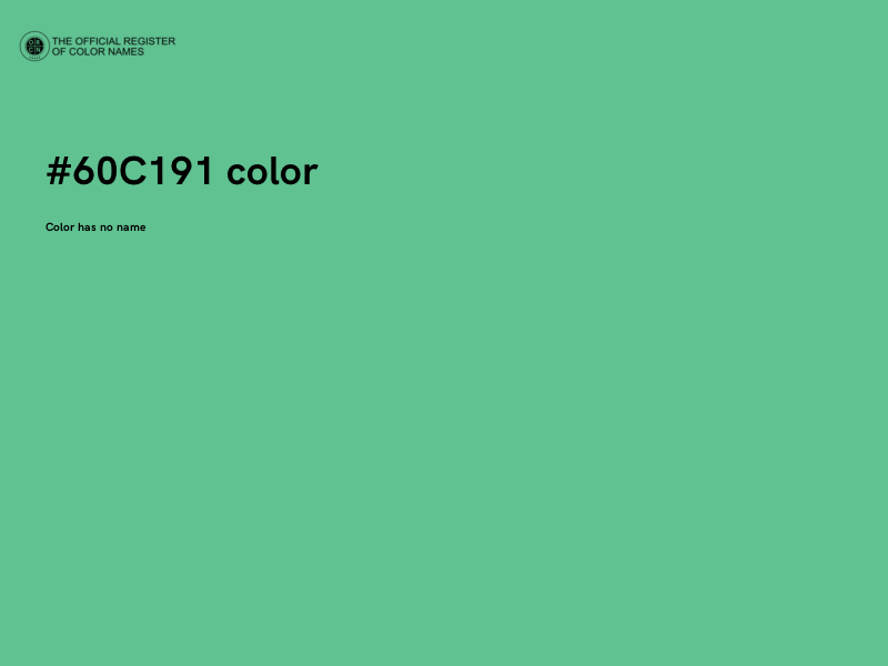 #60C191 color image