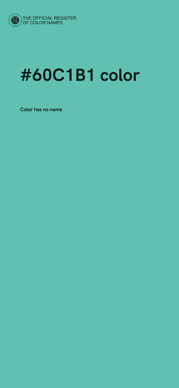 #60C1B1 color image