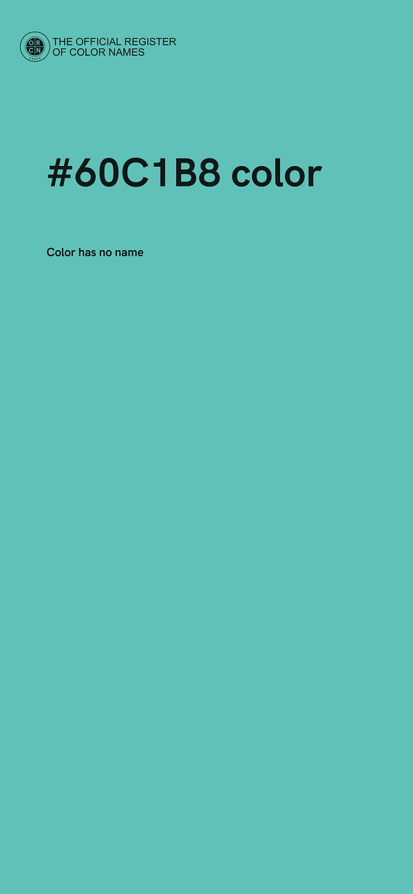 #60C1B8 color image