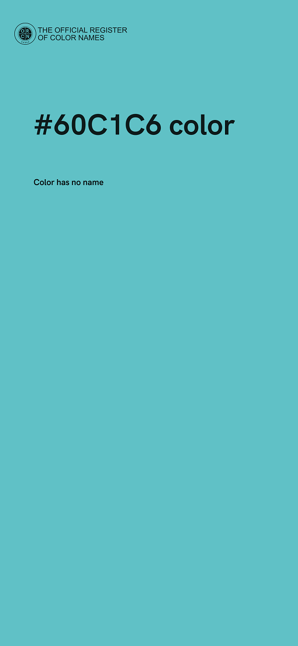 #60C1C6 color image