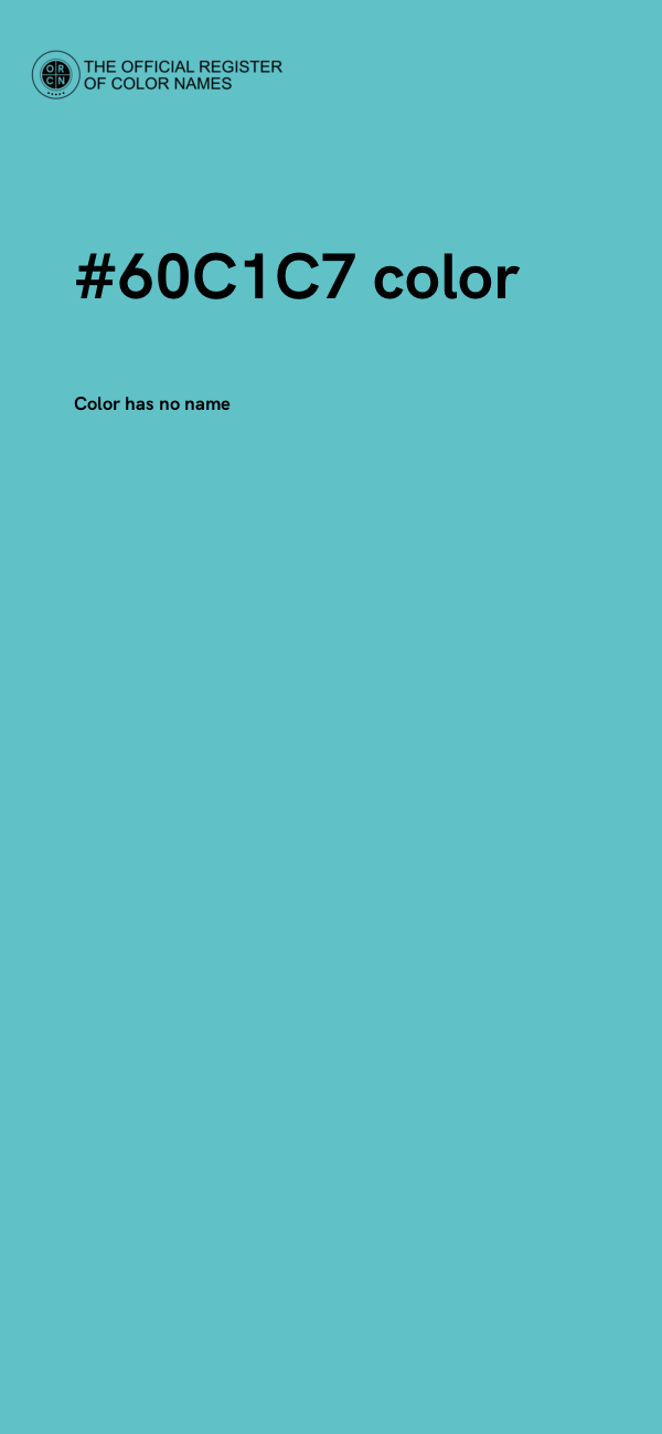 #60C1C7 color image