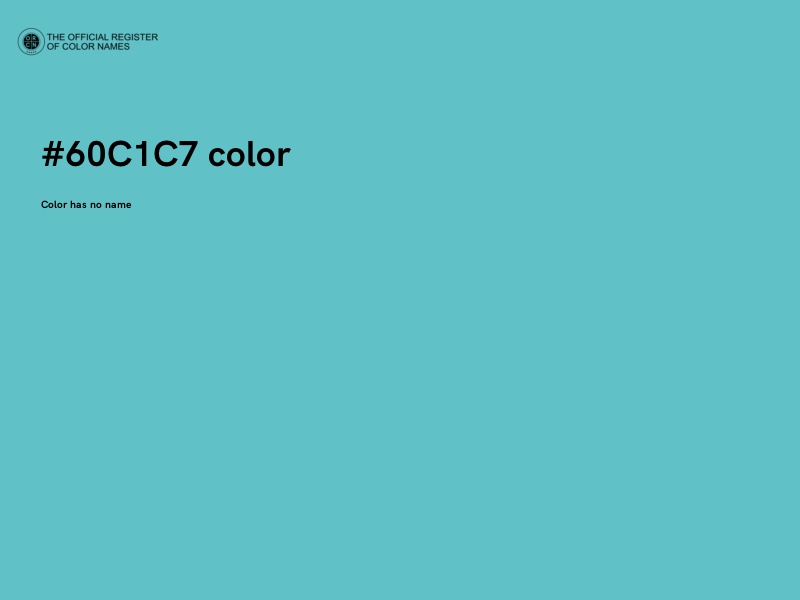 #60C1C7 color image