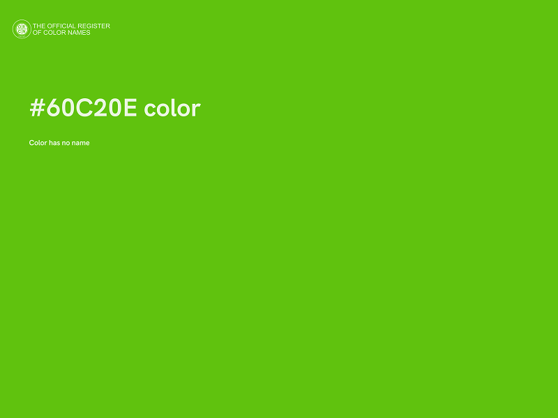 #60C20E color image