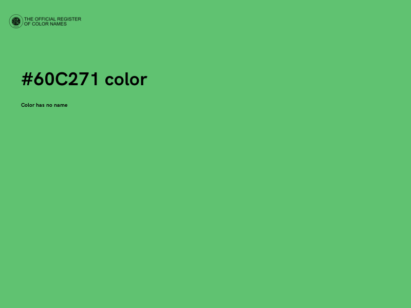 #60C271 color image