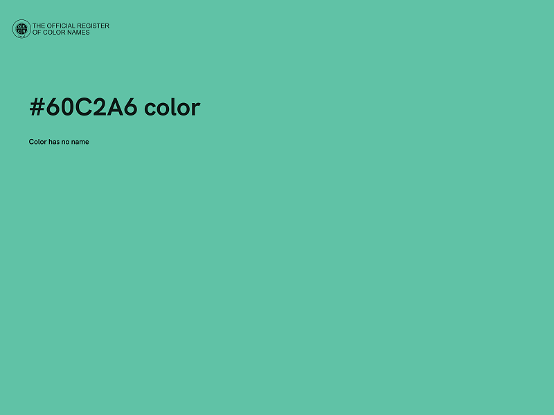 #60C2A6 color image