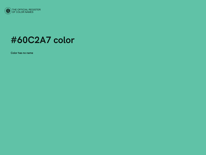 #60C2A7 color image