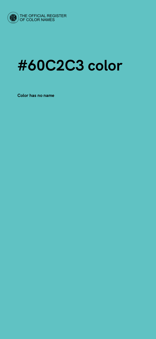 #60C2C3 color image