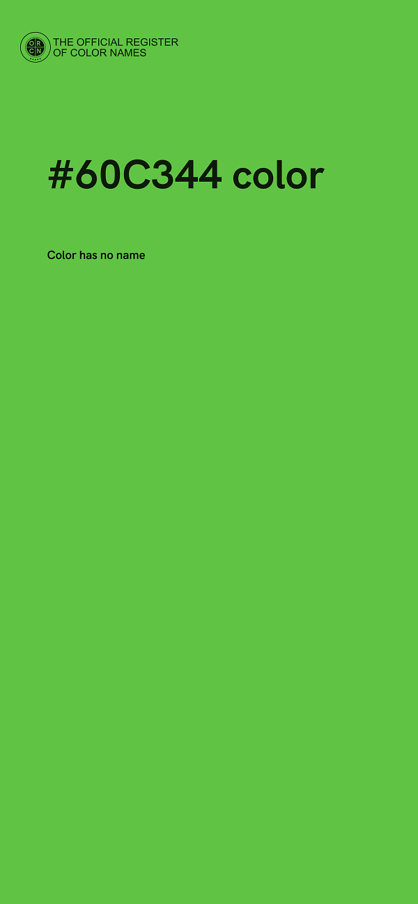 #60C344 color image