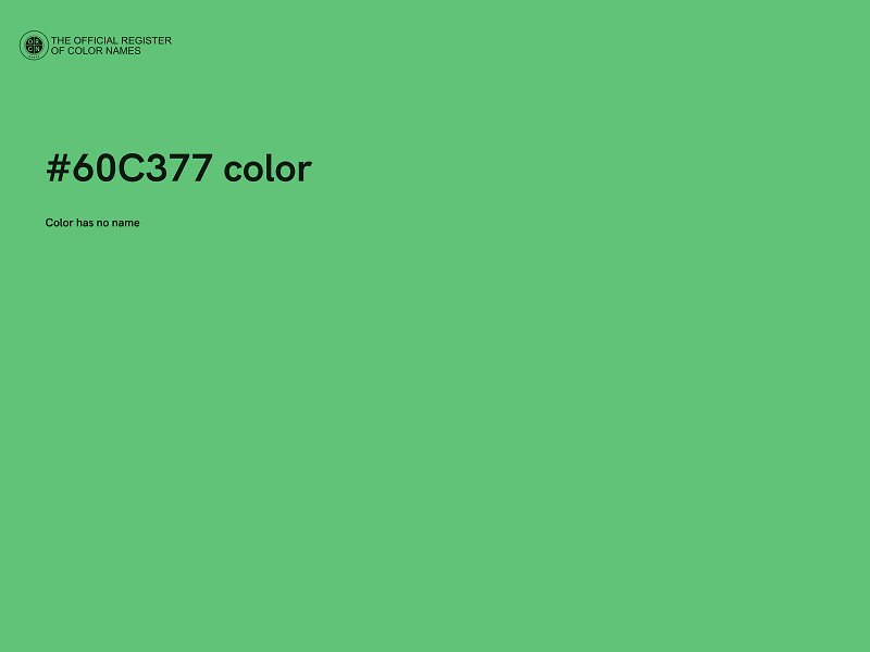 #60C377 color image