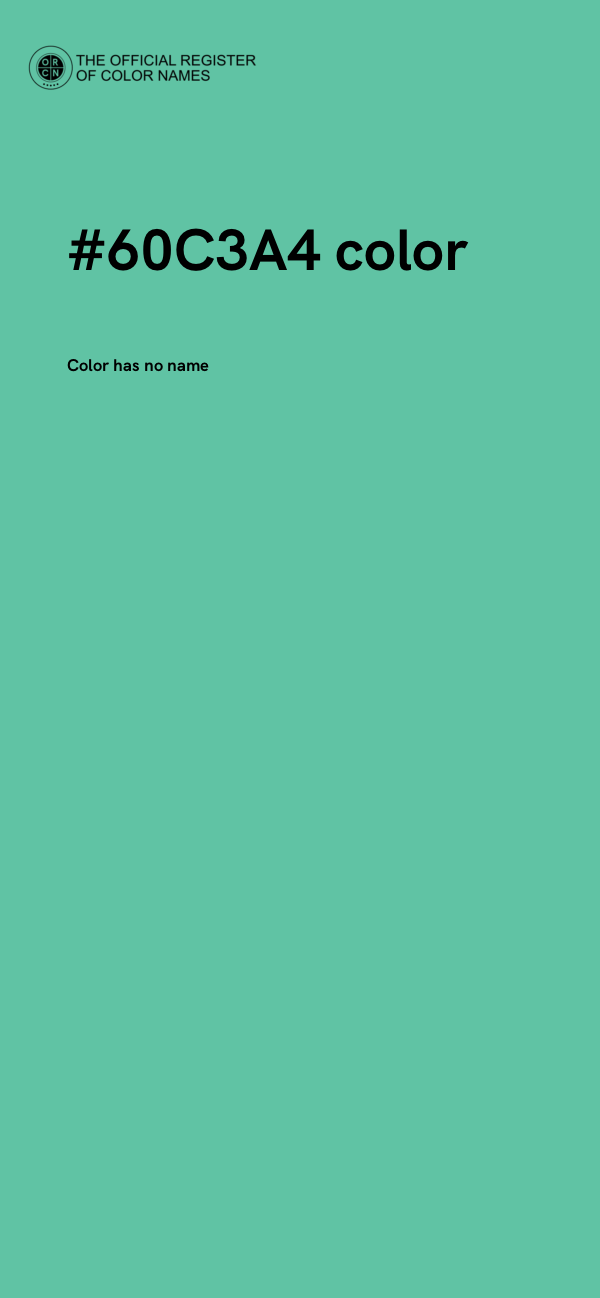 #60C3A4 color image