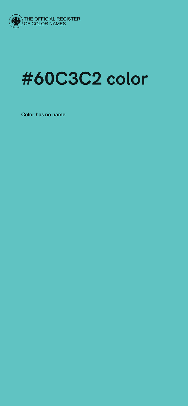 #60C3C2 color image