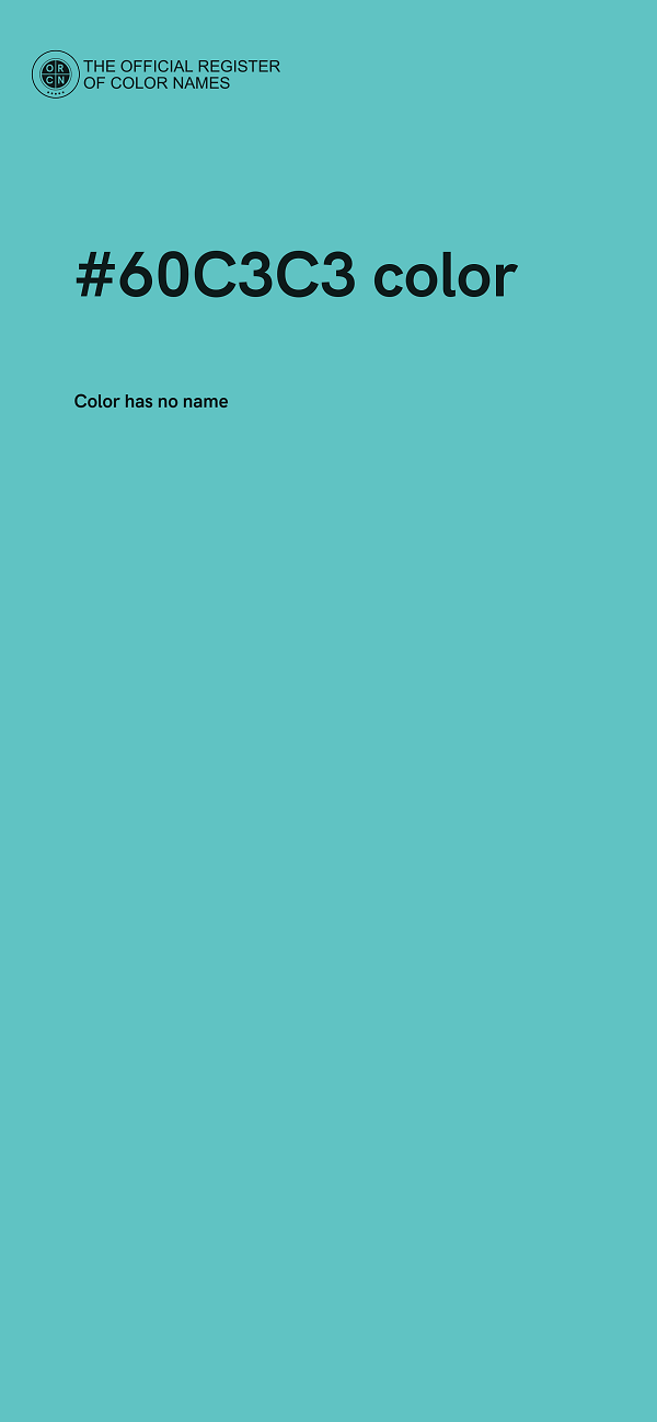 #60C3C3 color image