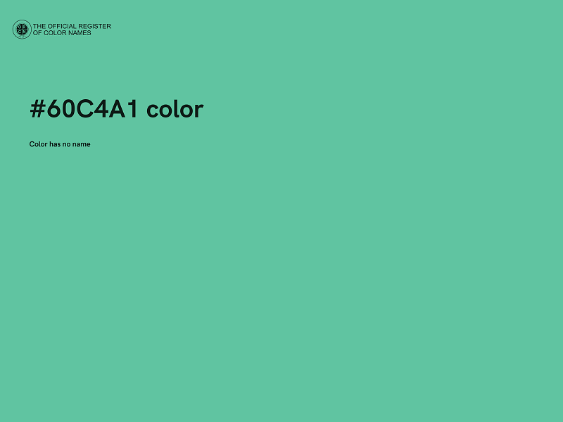 #60C4A1 color image