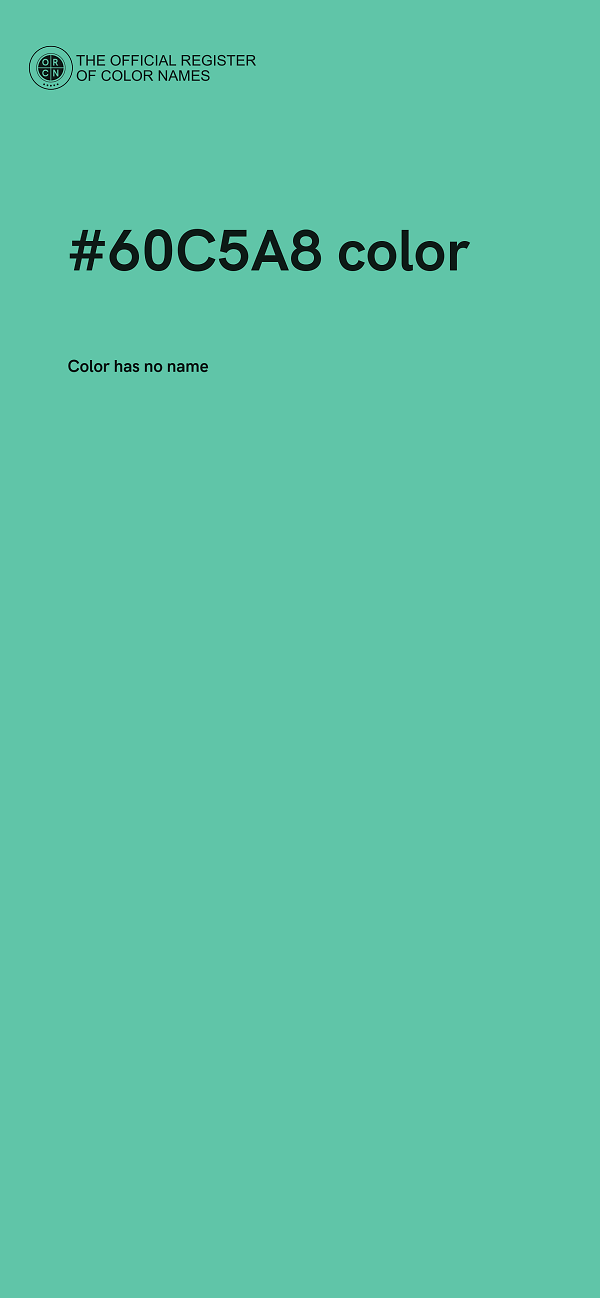 #60C5A8 color image