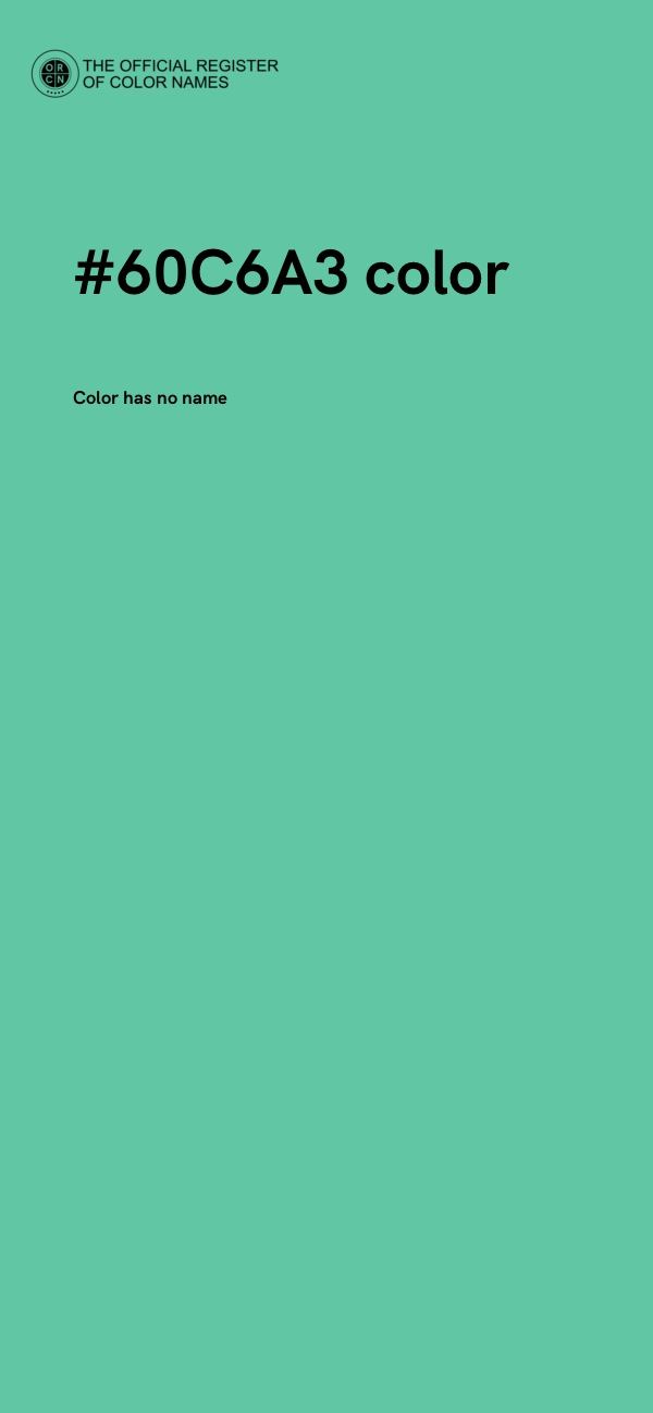 #60C6A3 color image