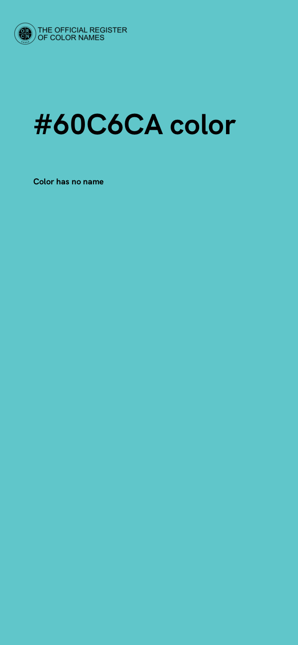 #60C6CA color image