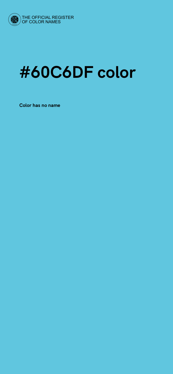 #60C6DF color image