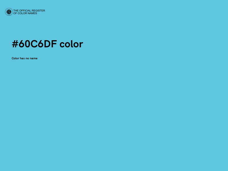 #60C6DF color image