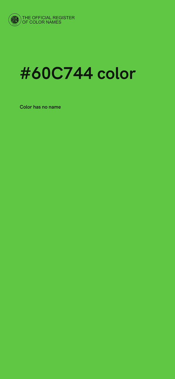 #60C744 color image