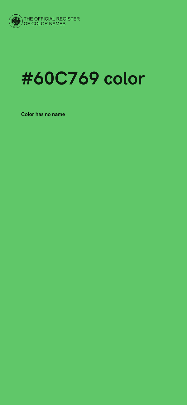 #60C769 color image