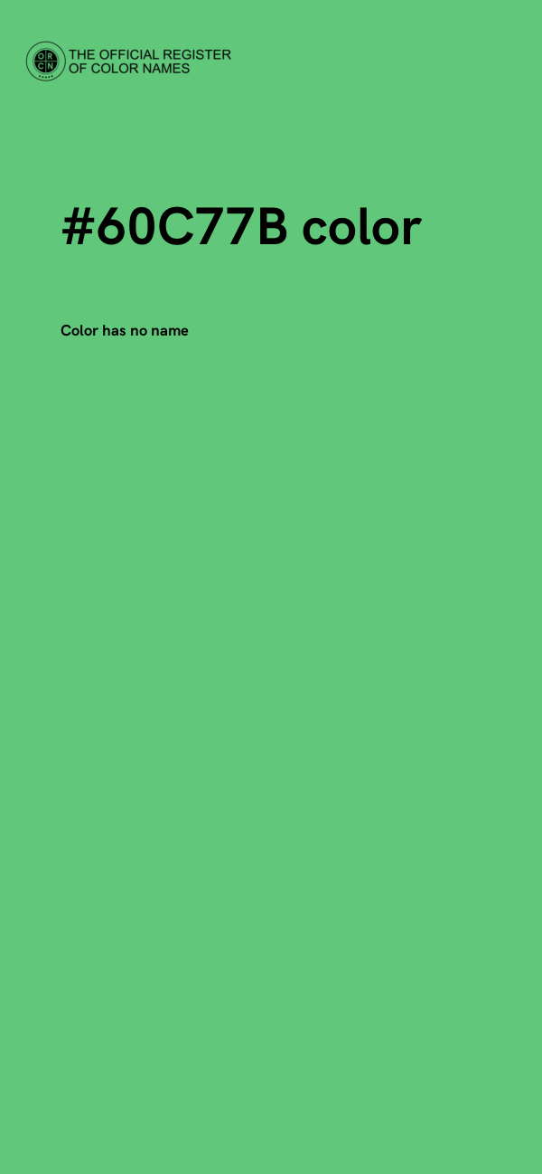 #60C77B color image