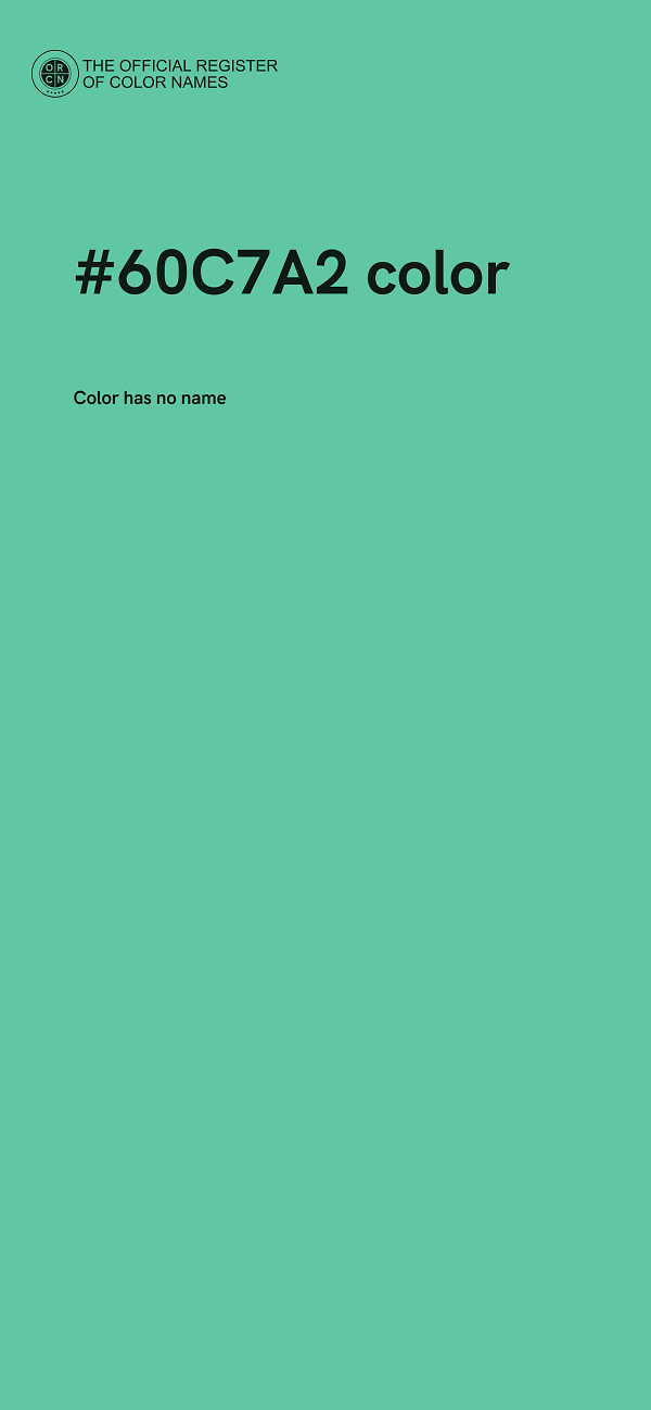 #60C7A2 color image