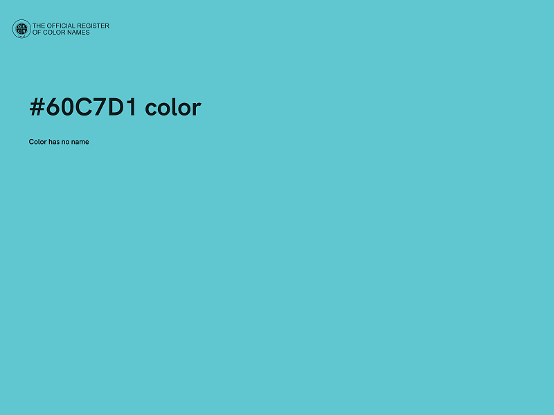 #60C7D1 color image