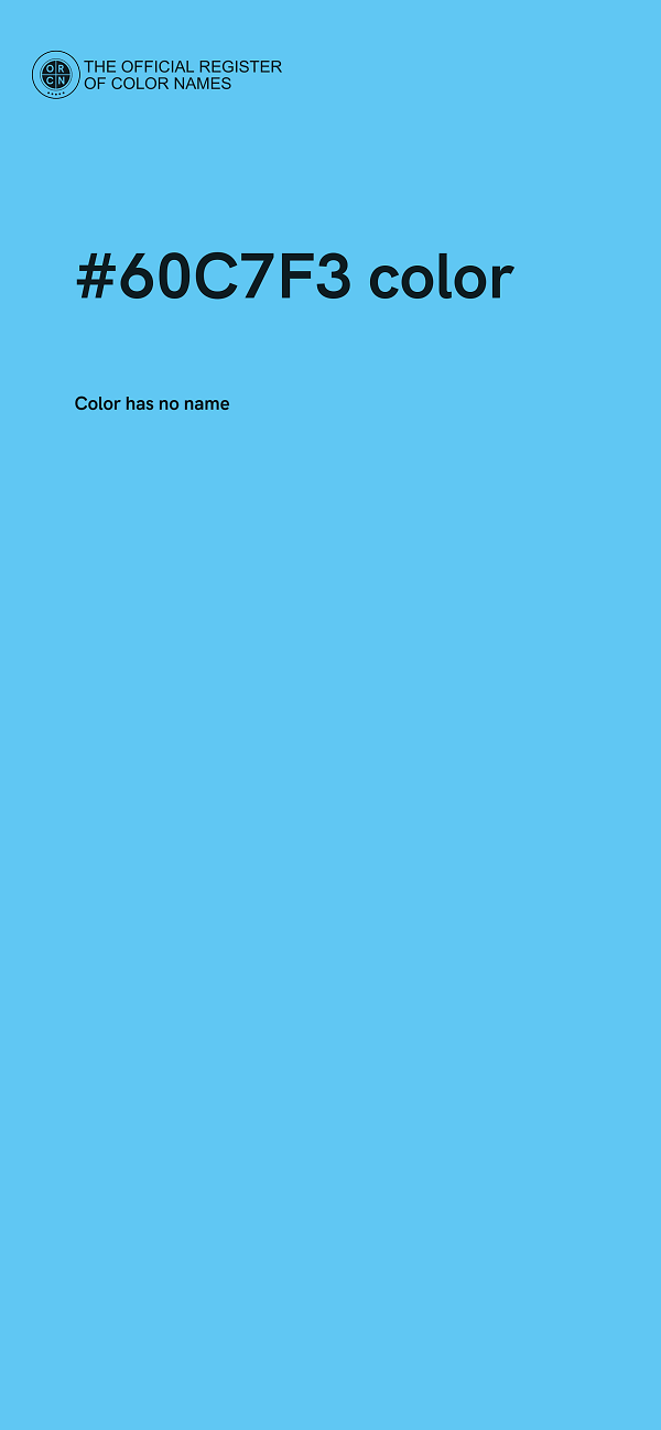 #60C7F3 color image