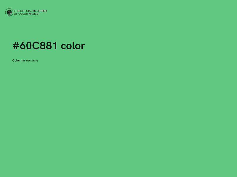 #60C881 color image