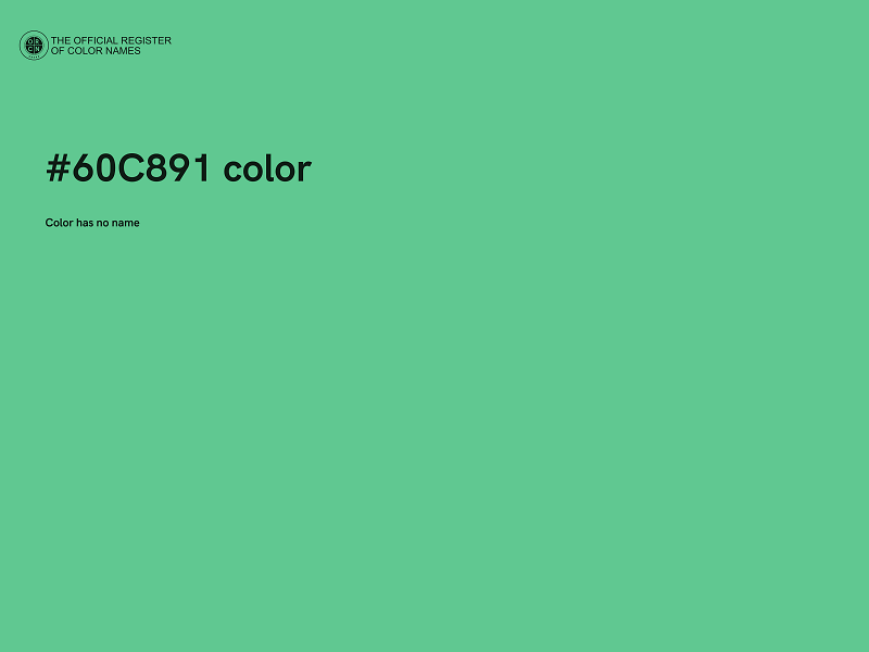 #60C891 color image