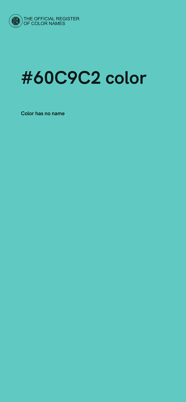 #60C9C2 color image