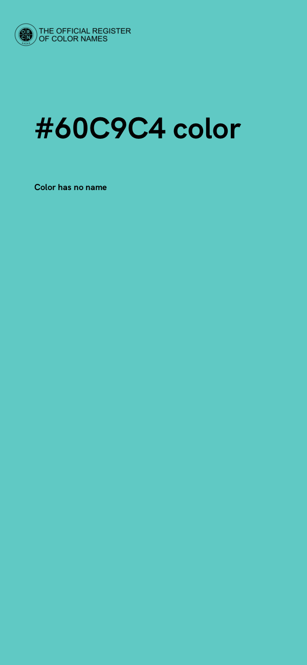 #60C9C4 color image