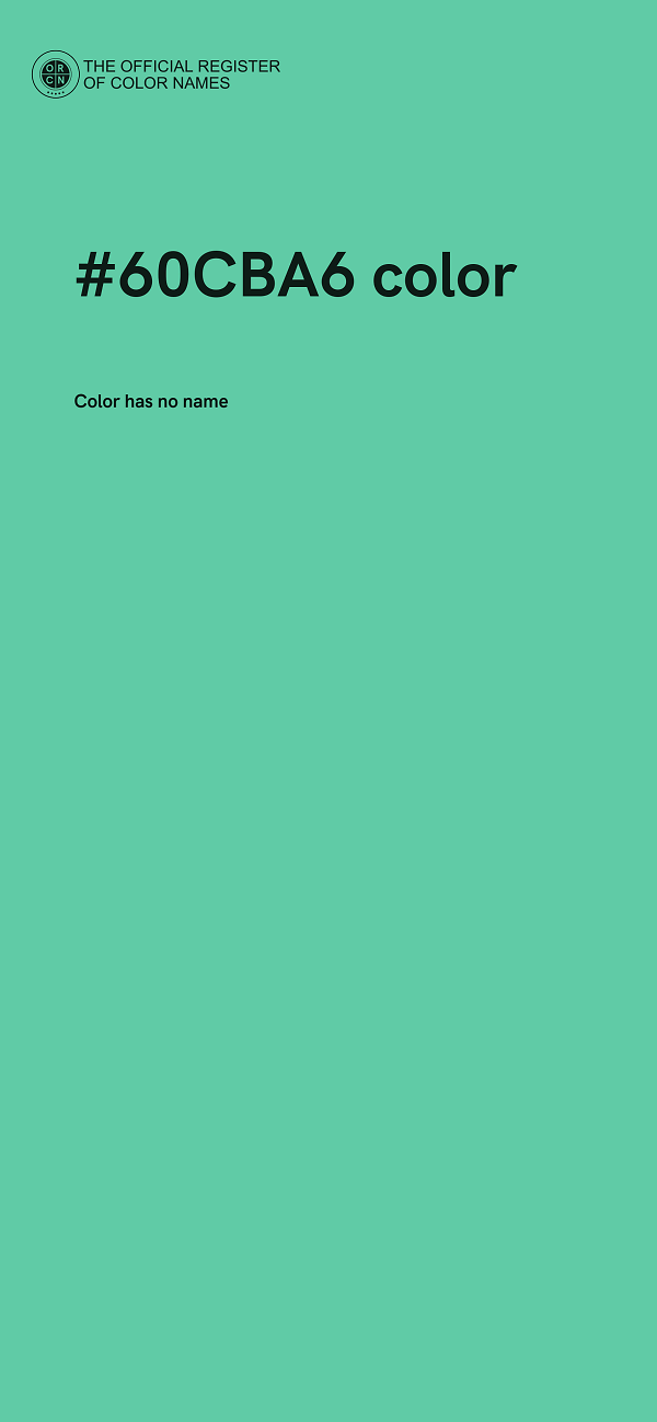 #60CBA6 color image