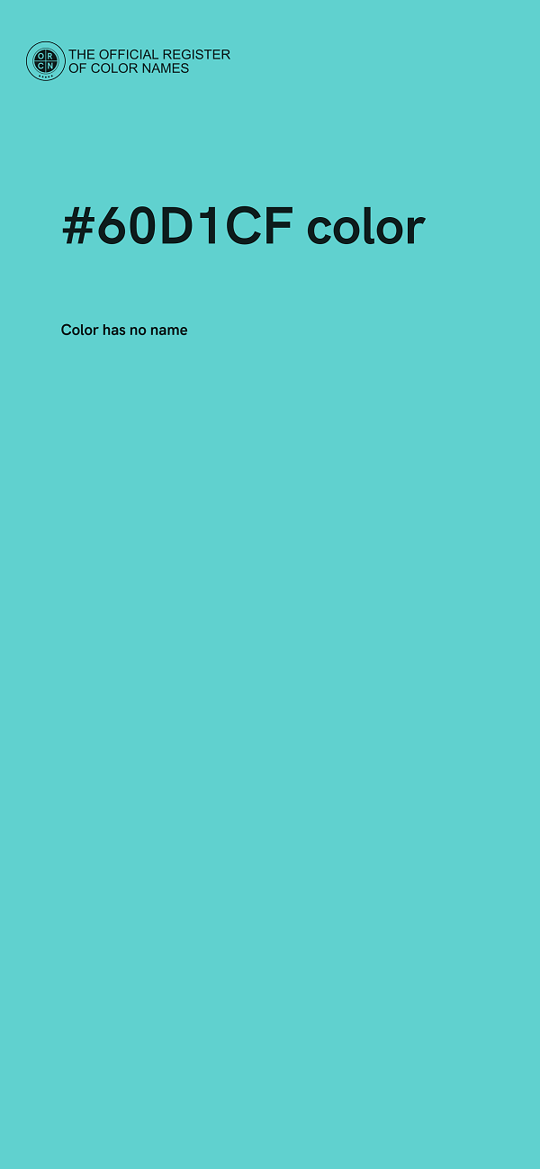 #60D1CF color image