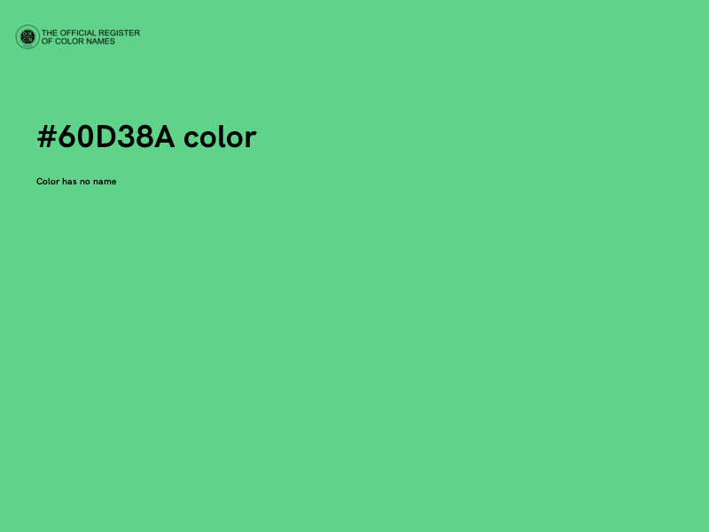 #60D38A color image