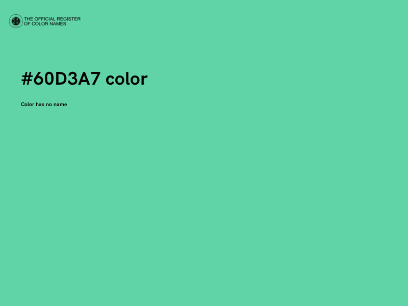 #60D3A7 color image