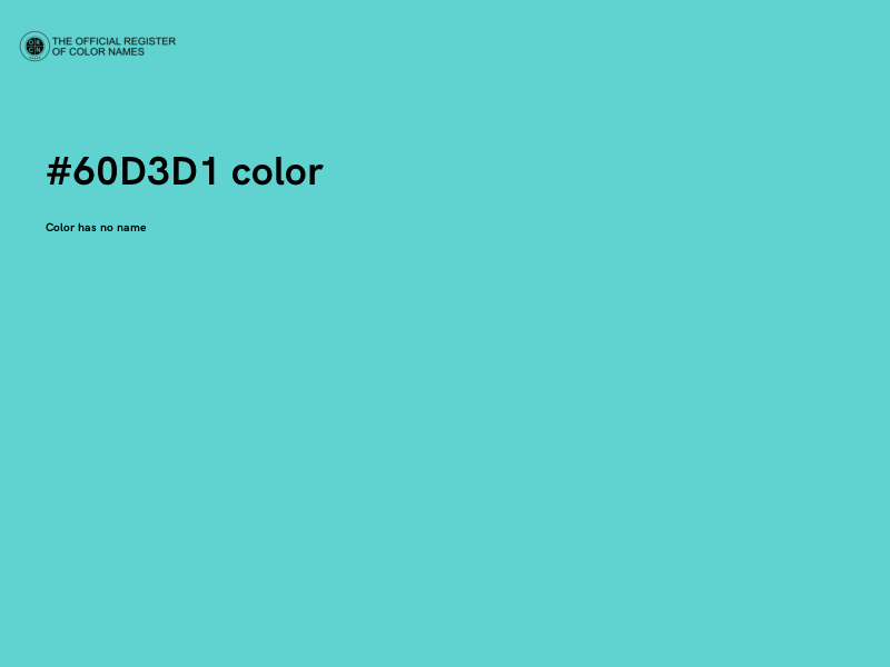 #60D3D1 color image