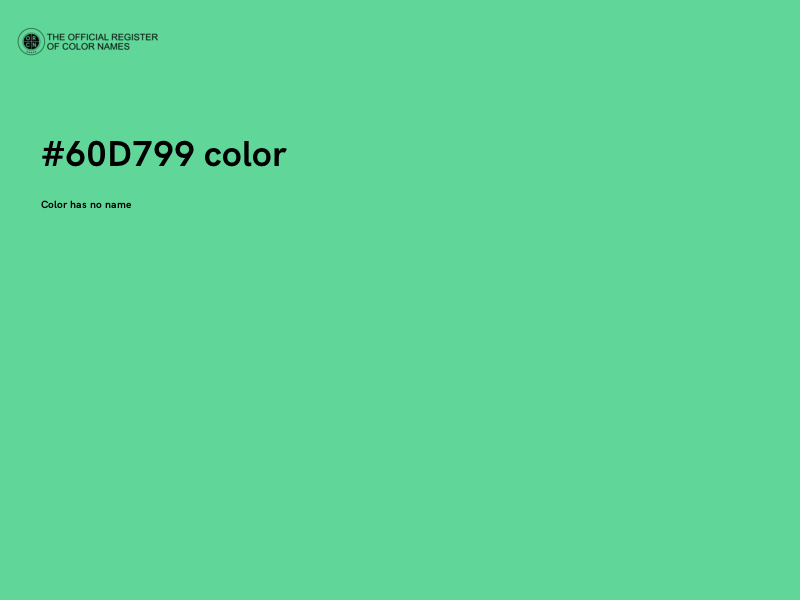 #60D799 color image