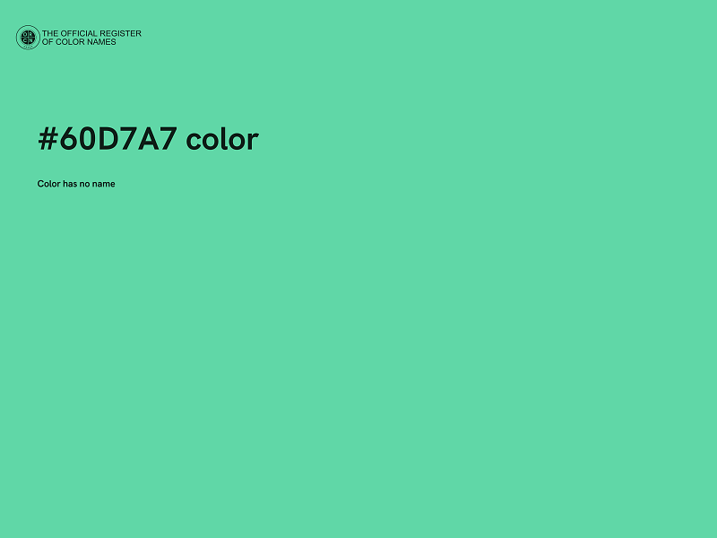 #60D7A7 color image